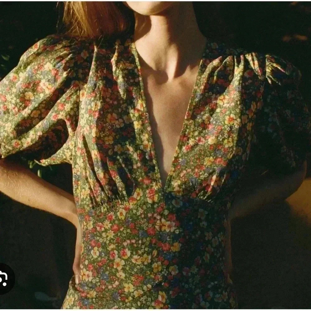 NWT DÔEN Doen Charleston Dress Green Valley Floral XS - Picture 2 of 7